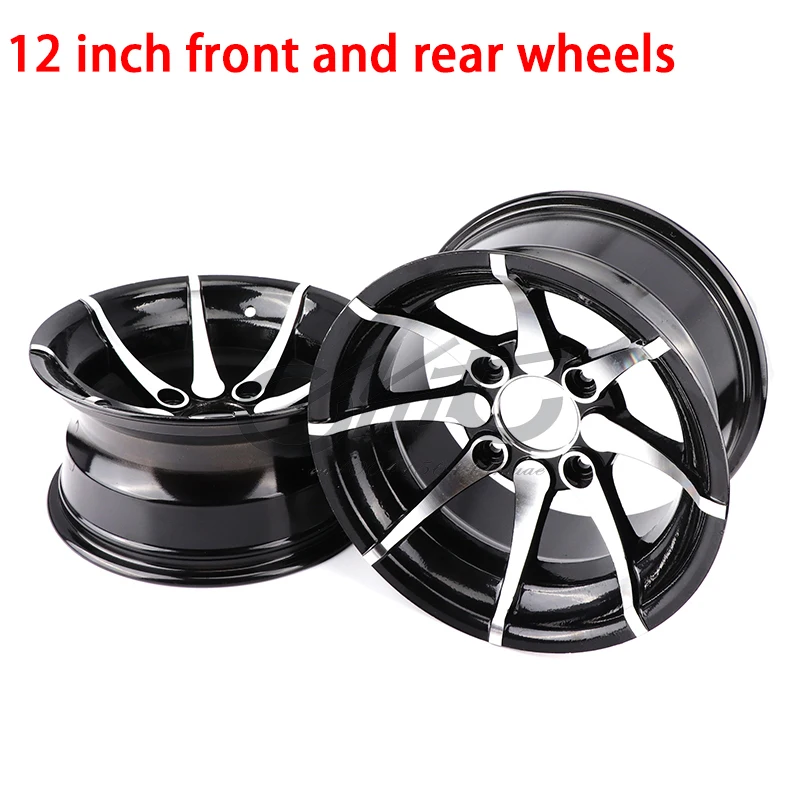 

ATV parts 12 inch aluminum alloy front and rear wheels suitable for four-wheel kart UTV all-terrain vehicle 12-inch tires