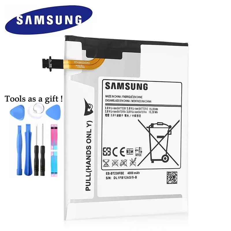 

NEW2023 Tablet Battery EB-BT230FBE For Samsung Galaxy Tab 4 7.0 7.0" T230 T231 T235 SM-T230 SM-T231 SM-T235 Battery 4000mAh