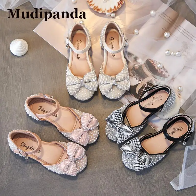 

Сандалии для девочек Новинка весна-лето 2023 детская обувь детские сандалии Baotou на плоской подошве для девочек модные сандалии принцессы из к...