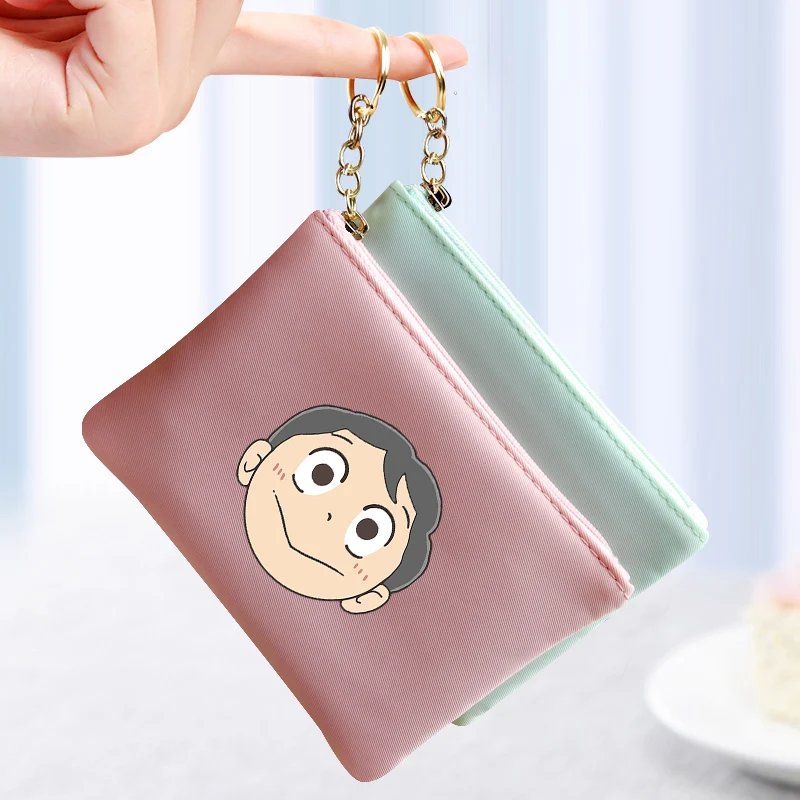 

2022 New Small Change Wallet with Key Chain King Ranking Birthday Gift Purse Change Wallet Boy Student Children's Small Wallet
