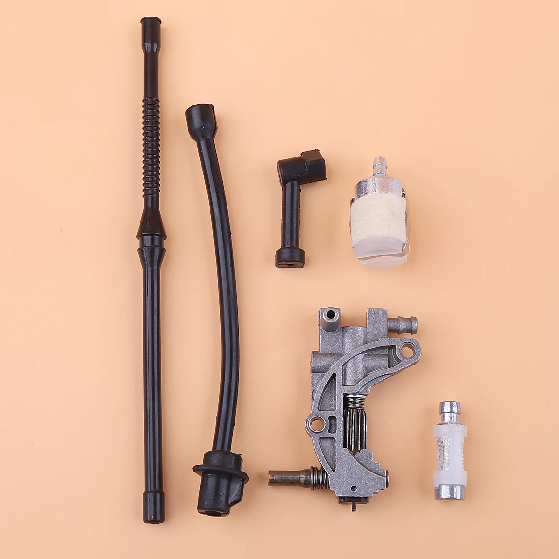 

6pcs Oil Pump Filter Pipe Hose Line Oil Nozzle Turbine Kit For 4500 5200 5800 45CC 52CC 58CC Gasoline Chainsaw Spare Parts