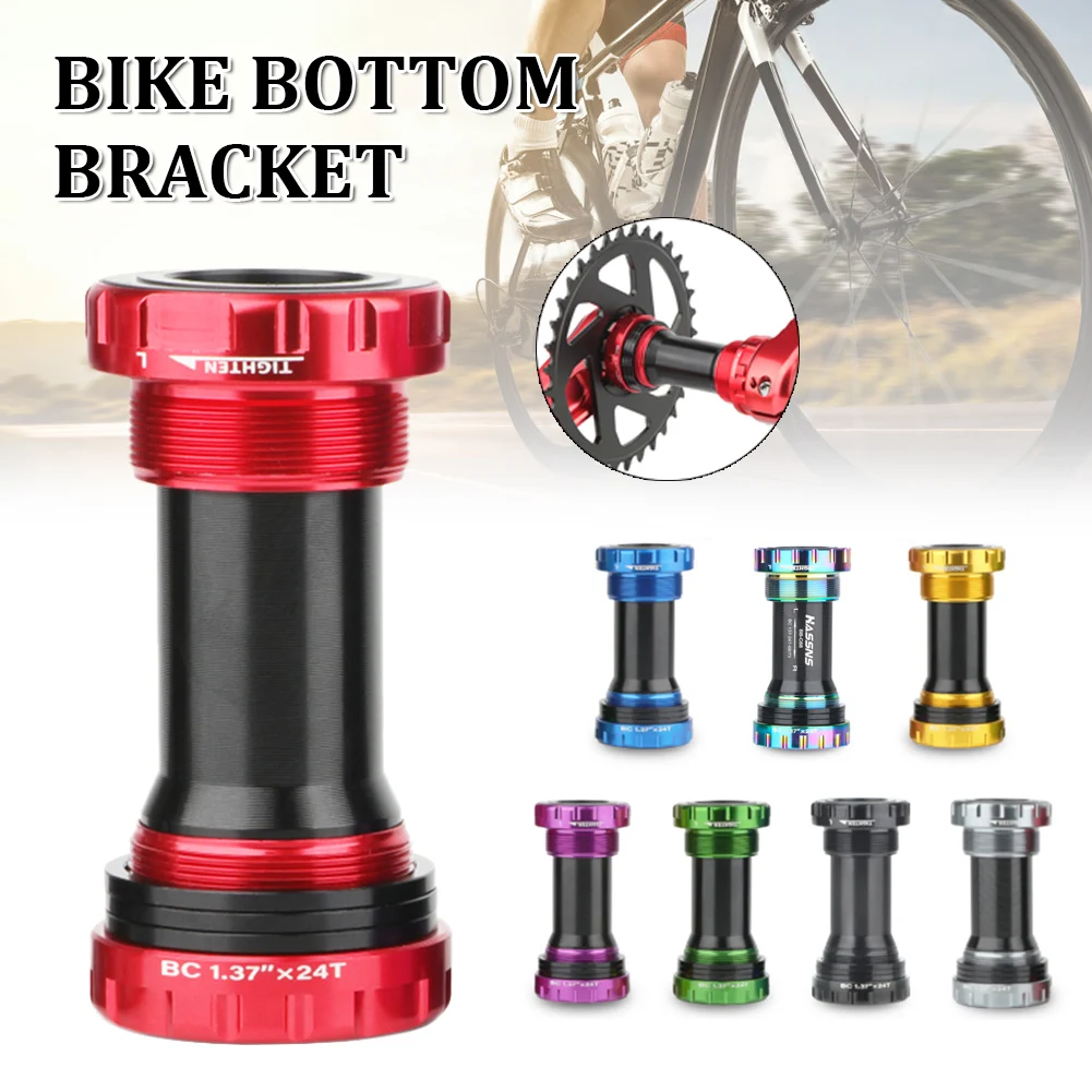 

MTB Road Bicycle Hollow Bottom Bracket 2 Bearing BSA 68/73mm Threaded Integrated Crankset For Shimano/IXF/PROWHEEL Axis Parts