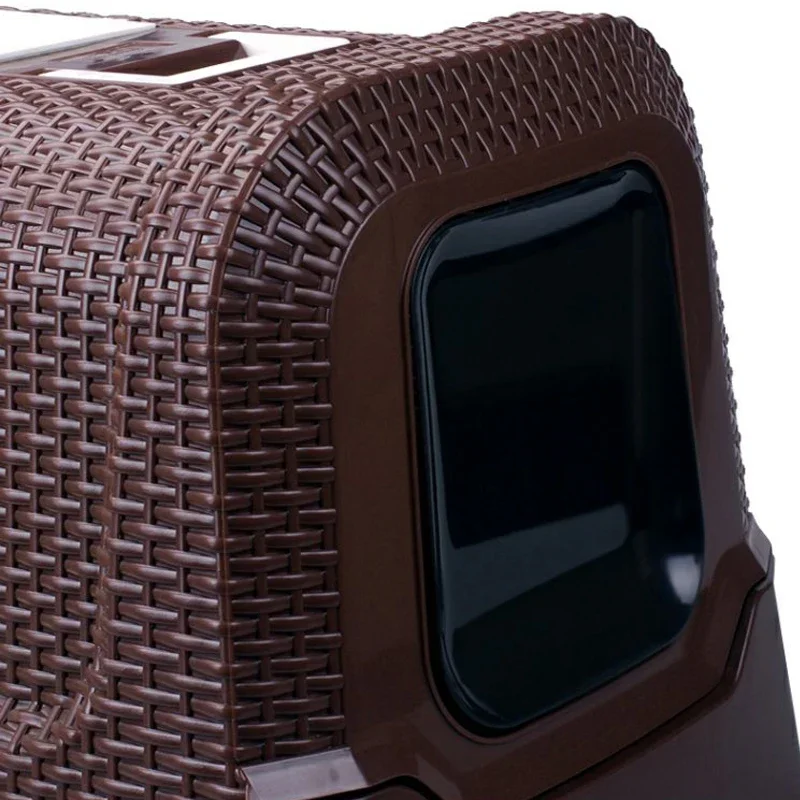 Закрытый однослойный ящик из ротанга дезодорант для кошачьего туалета