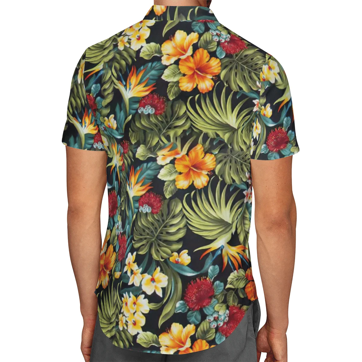 2022 Summer Hawaii Shirt Button Shirts Mens Holiday Beach Short-sleeve 3D All Over Printed Fashion Colorful Casual Hip Hop Tops