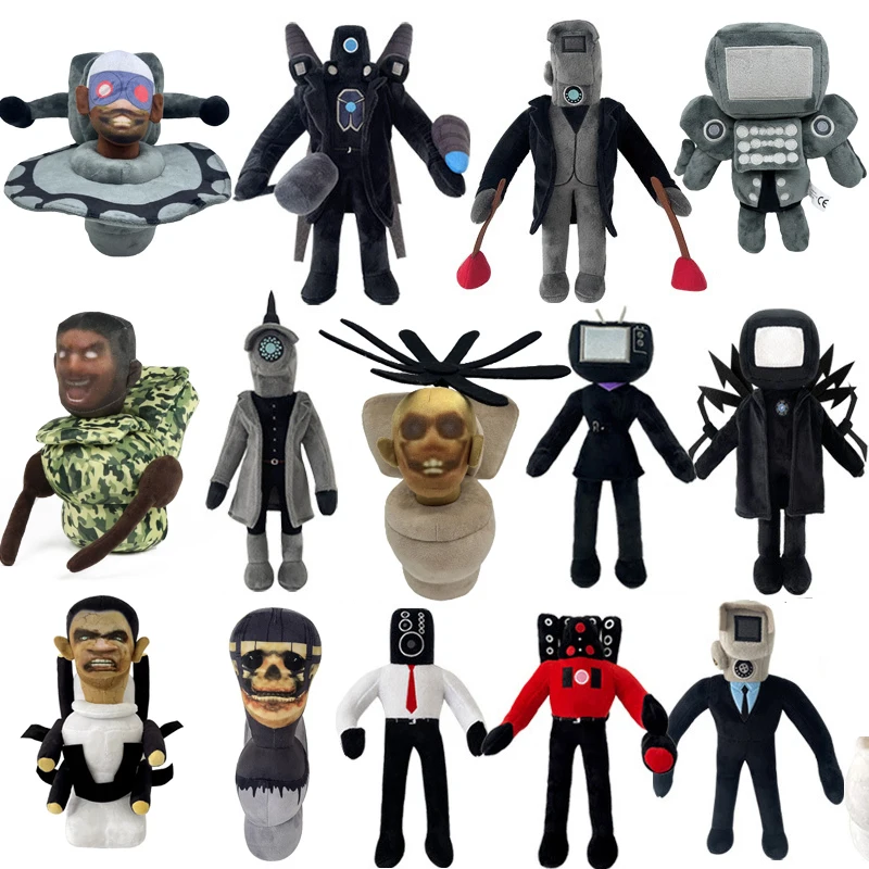 1/13 шт., плюшевая игрушка для туалета Skibidi