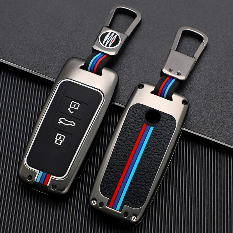 

Key Case Holder Shell Cover for Vw Volkswagen Touareg 2018 2019 2020 2021 Cover 3 Button Remote Keyless Sleeve Jacket Keychain