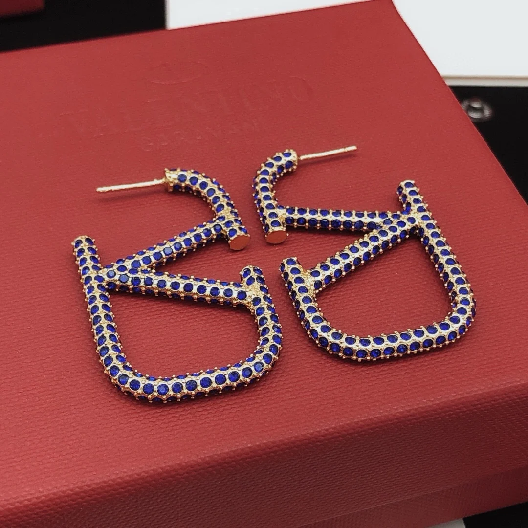 серьги Valentino Модные массивные серьга с для женщин женская свадебная Повседневная