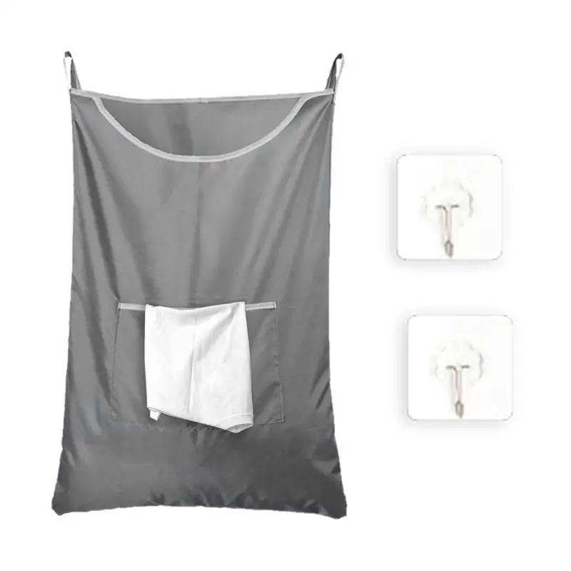 

Laundry Hamper For Door Floating Laundry Bag For Bathroom Door Hamper With 2 Hooks Laundry Accessories For College Dorms