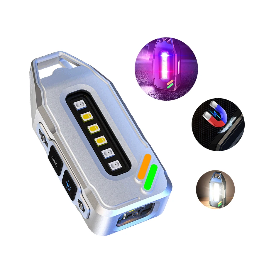 

Мини-фонарик LED белый/черный, водонепроницаемый