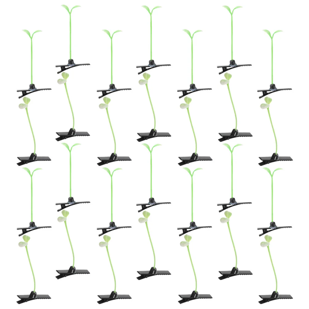 

50 Pcs Bean Sprout Hair Clip Hairpin Clips Women Kawaii Cute Accessories Top Girls Plastic Miss