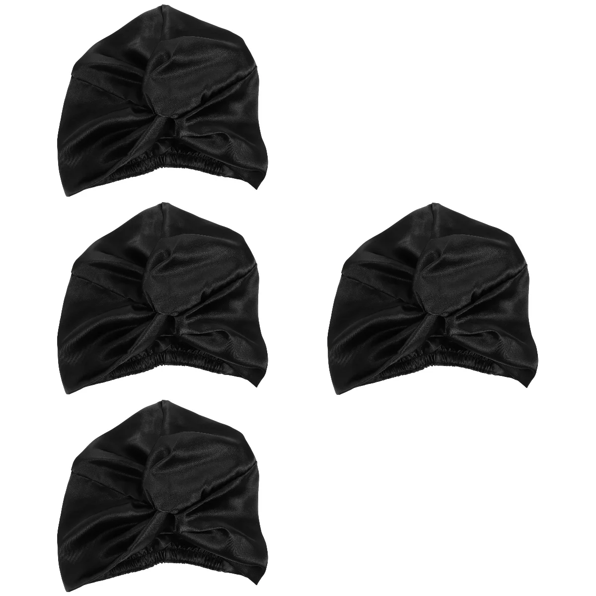 

4pcs Sleeping Hat Household Hair Bonnet Comfortable Sleeping Hat Supple Bonnet Hat