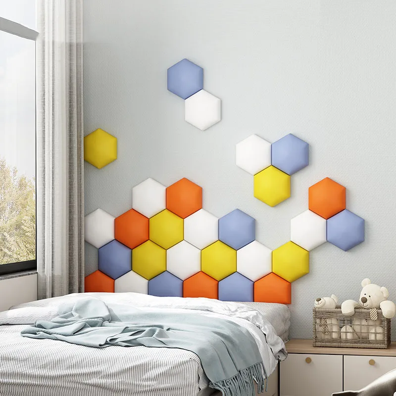 

Background wall decoration tatami headboard children's anti-collision