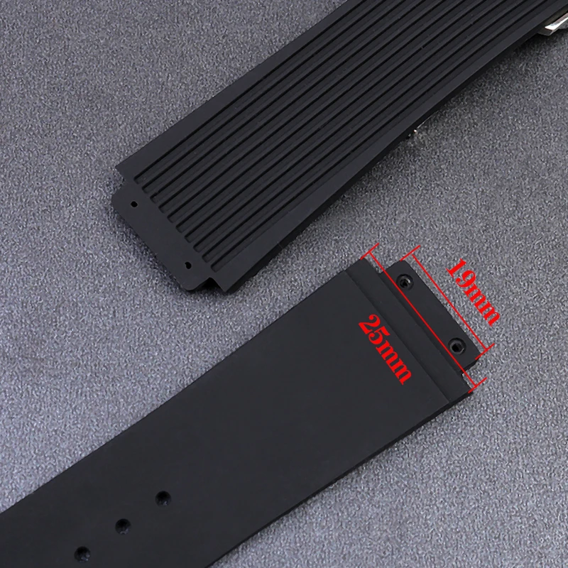26*19mm Silicone Watchband Applicable For HUBLOT BIG BANG Waterproof Men Strap Watch Accessories with Tool Rubber Bracelet Chain