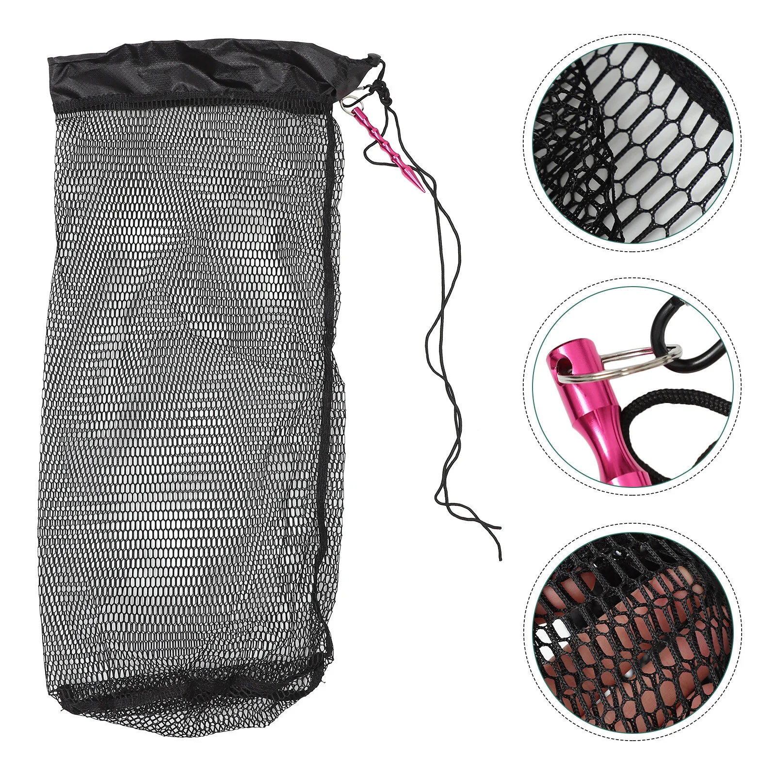 

Specialty Tools Bait Bucket Fishing Net Basket Fishnet Bag Practical Metal Wear-resistant Trap