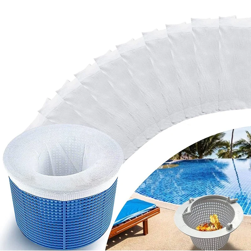 

10-Pack Pool Skimmer Socks, Filter Bags, The Perfect Sock/Net/Saver To Protect Your Inground Or Above Ground Pool