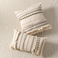 1pc pom pom decor cushion cover without filler