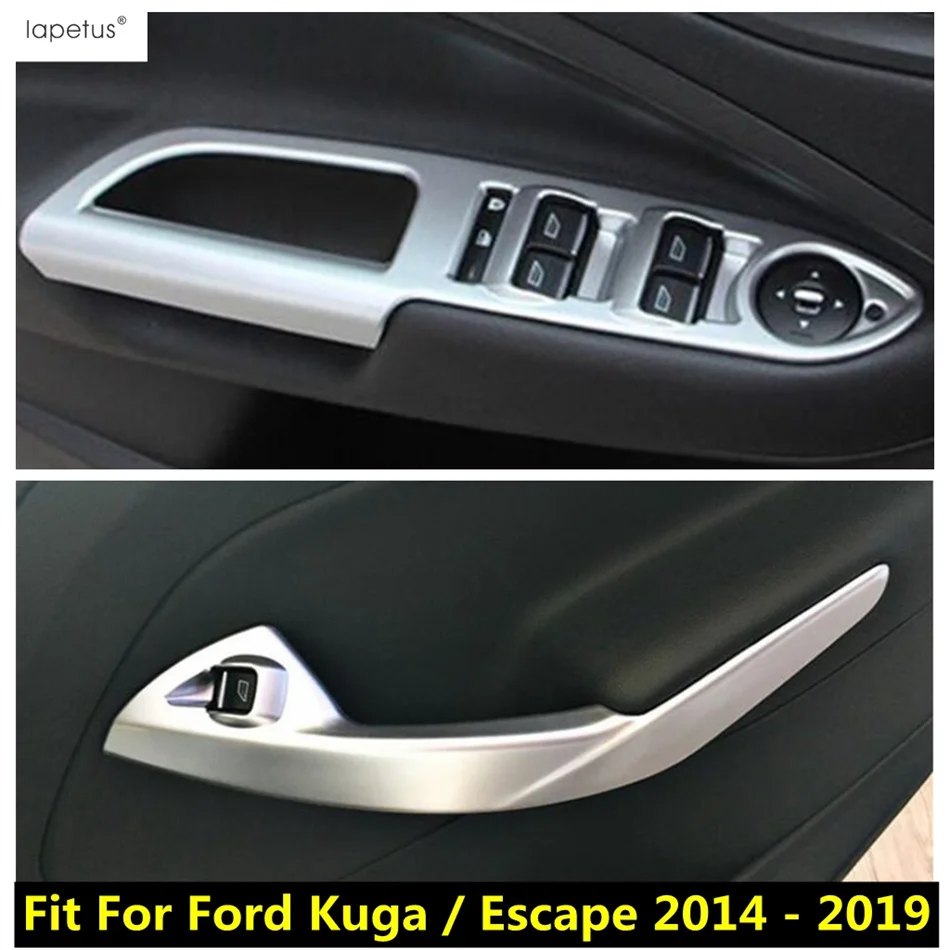 

Inner Door Armrest Window Lift Button Frame Decoration Cover Kit Trim Accessories Interior For Ford Kuga / Escape 2014 - 2019
