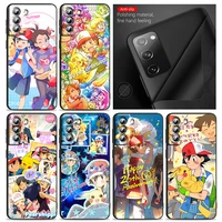 japanese anime pok%c3%a9mon pikachu phone case for samsung s22 s21 s20 ultra fe s10 s9 s8 plus 4g 5g s10 edge silicone tpu cover