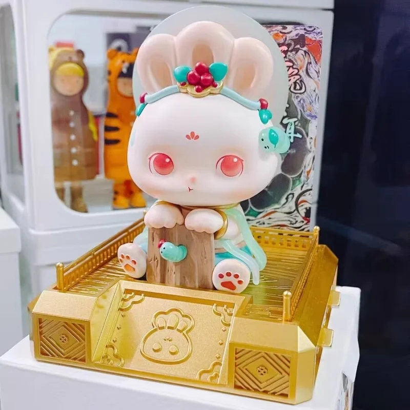 Dunhuang, трехушной кролик, строительная игрушка, кукла, космос, склад, портативные коллекционные карты, двойная Скрытая игра