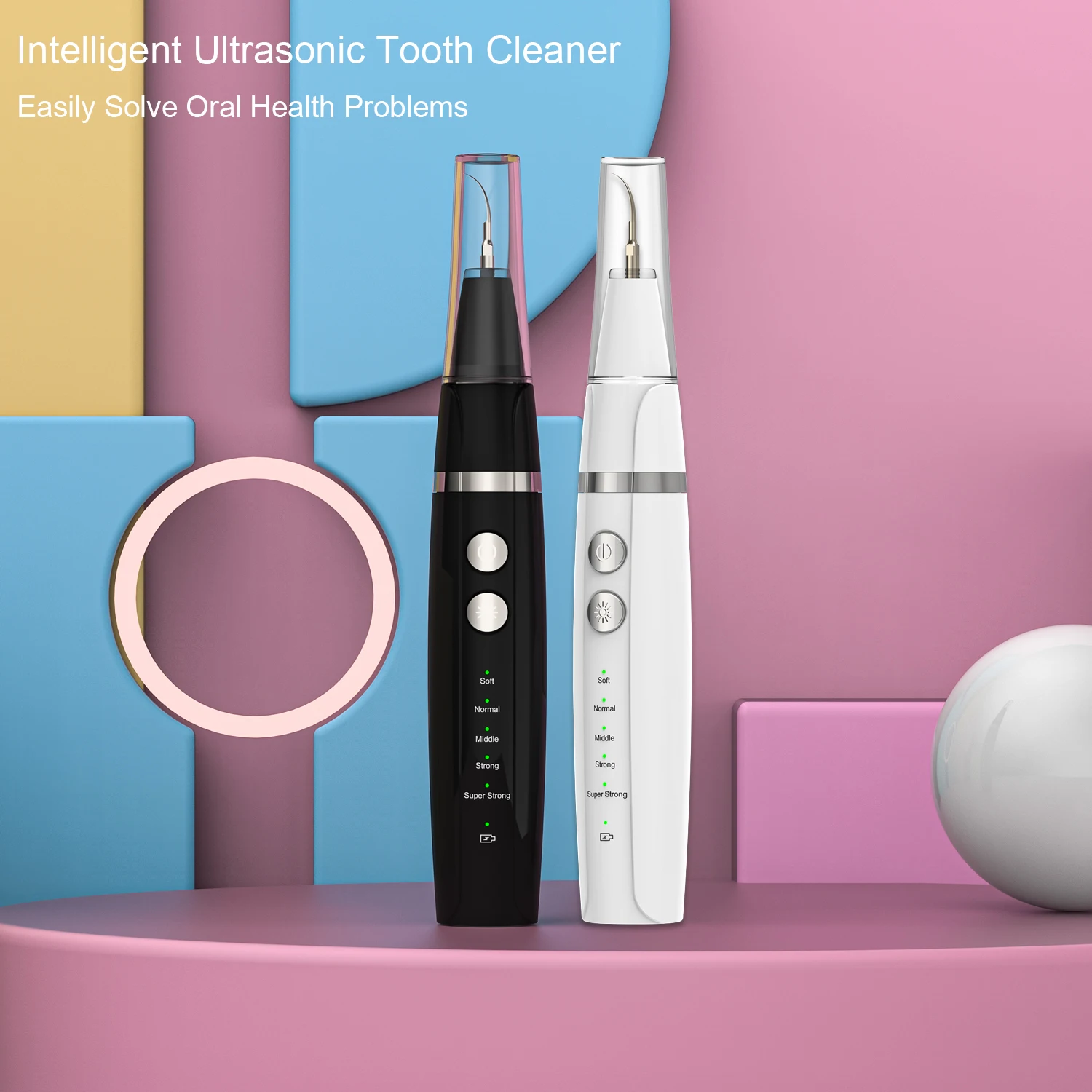 

Sonic Electric Tooth Scaler Отбеливание зубов Инструмент для чистки полости рта со светодиодной подсветкой для удаления зубных пятен Татар Электрическ...
