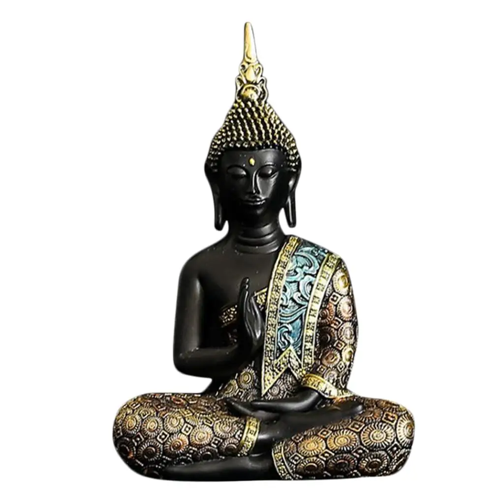 

Buddha Statue 16cm Decorative Figurine Ornament Feng Shui Home Docor