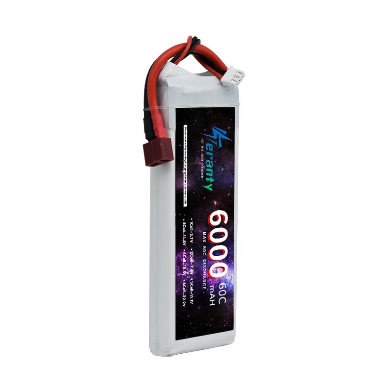 Фото Аккумулятор TERANTY 2S Lipo 7.4В 1500/2200/2700/3000/3300/4200/5200/6000/6800/7800/8800/10400мАч для радиоуправляемых моделей игрушек, самолетов, лодок, автомобилей. №3