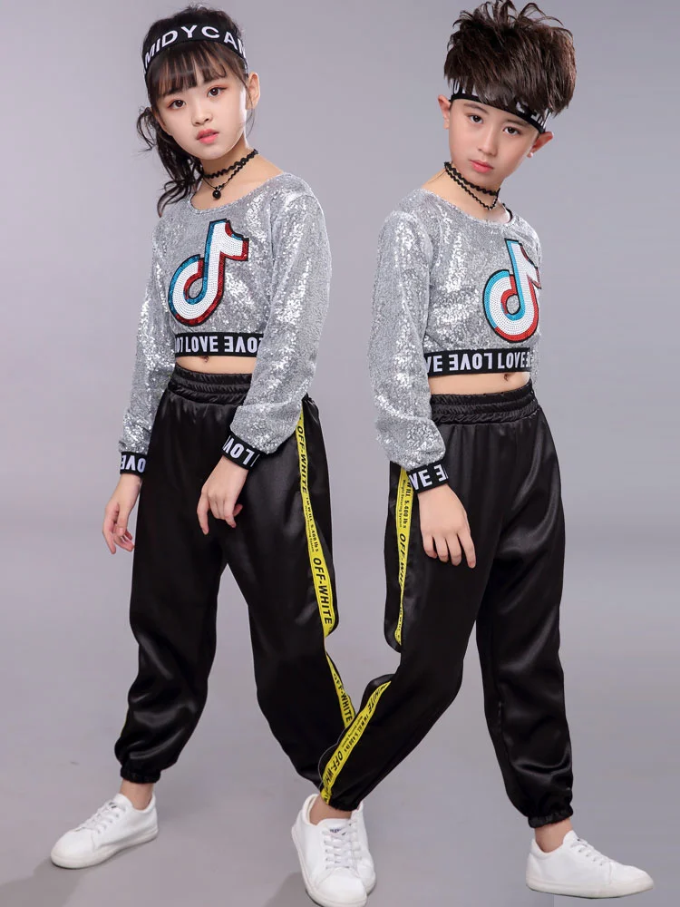 Новый детский костюм для современных джазовых танцев в стиле хип-хоп мальчиков и