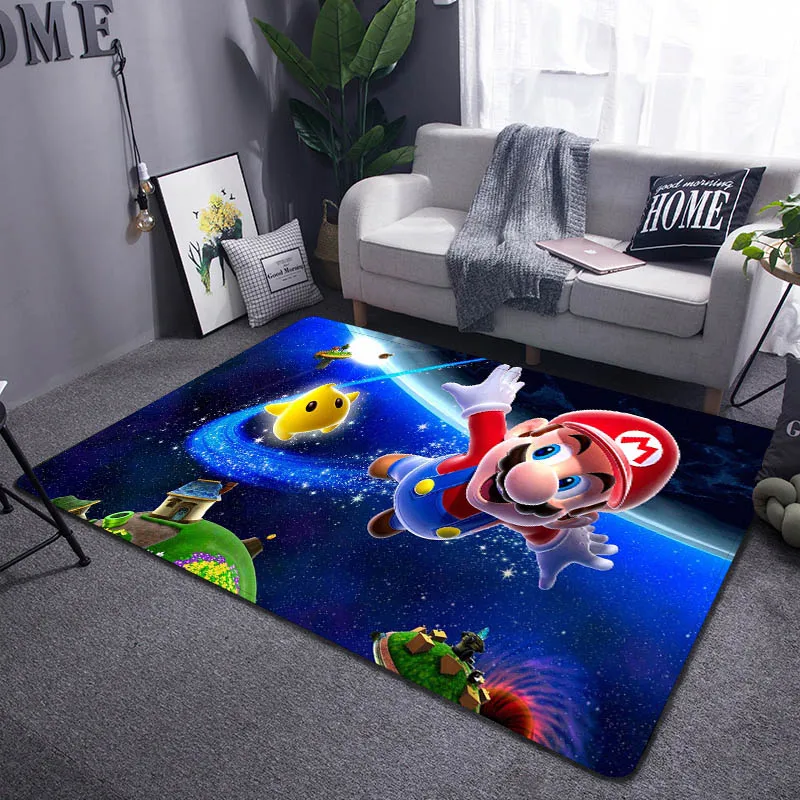 3D мультяшный ковер Марио для гостиной спальни детской игровой комнаты