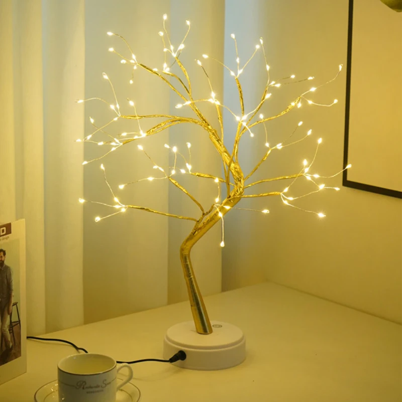 

Креативный светодиодный ночник в виде жемчужной елки, Рождественское украшение