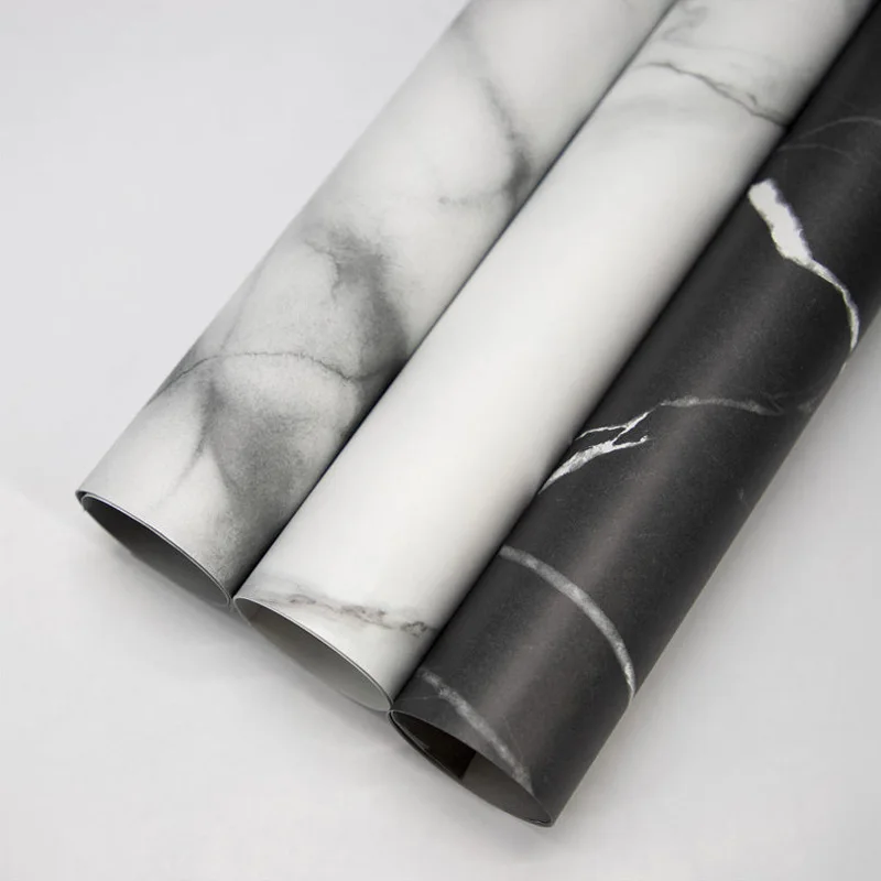 Marble Thick Roll Paper Packaging Material Flower Packaging Bouquet Wrap Decor Art Crafts Party