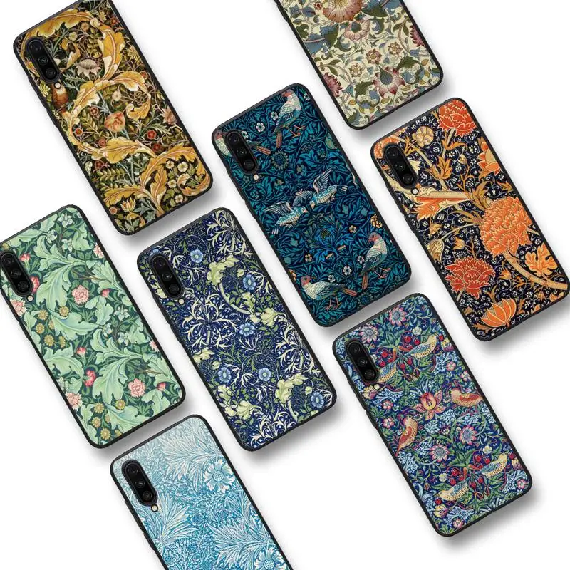 

William Morris Strawberry Thief Design Phone Case For Xiaomi mi9 mi8 F1 9SE 10lite note10lite Mi8lite Coque for xiaomi mi5x