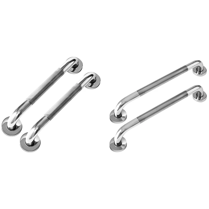 

Stainless Steel Chrome Shower Grab Bar, Bathroom Balance Bar, Safety Hand Rail Support, Handicap 2 Pack