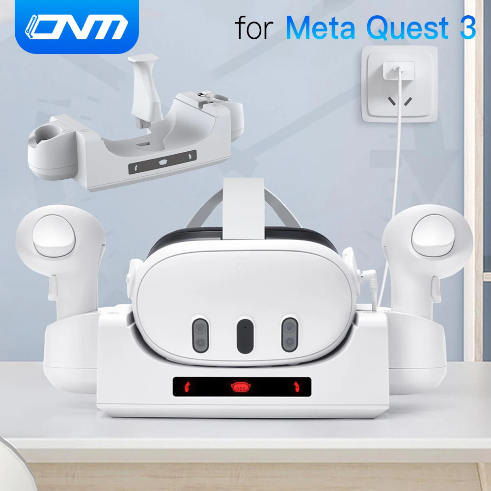 

Зарядная база для Meta Quest 3 настенное крепление для быстрой зарядки стойки аксессуары для Meta Quest3 контроллер и держатель для гарнитуры док-станция