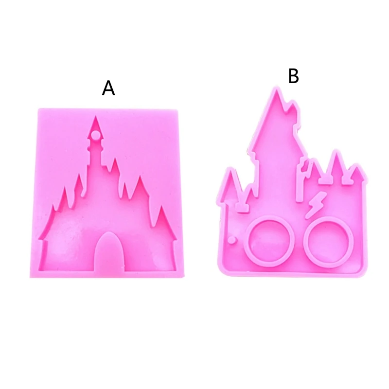 

41QC Keychain Pendant Silicone Mold Crystal Epoxy Resin Casting Mould for DIY Crafts