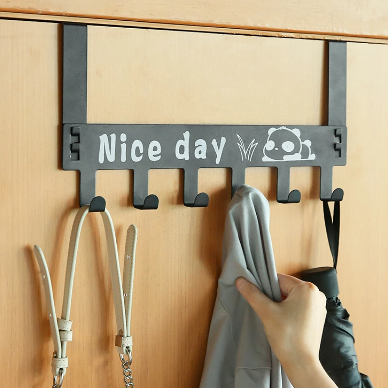 

Creative doorback hooks Coat hook Bathroom door hook Storage Rack Detachable Screw-free Hook behind the door