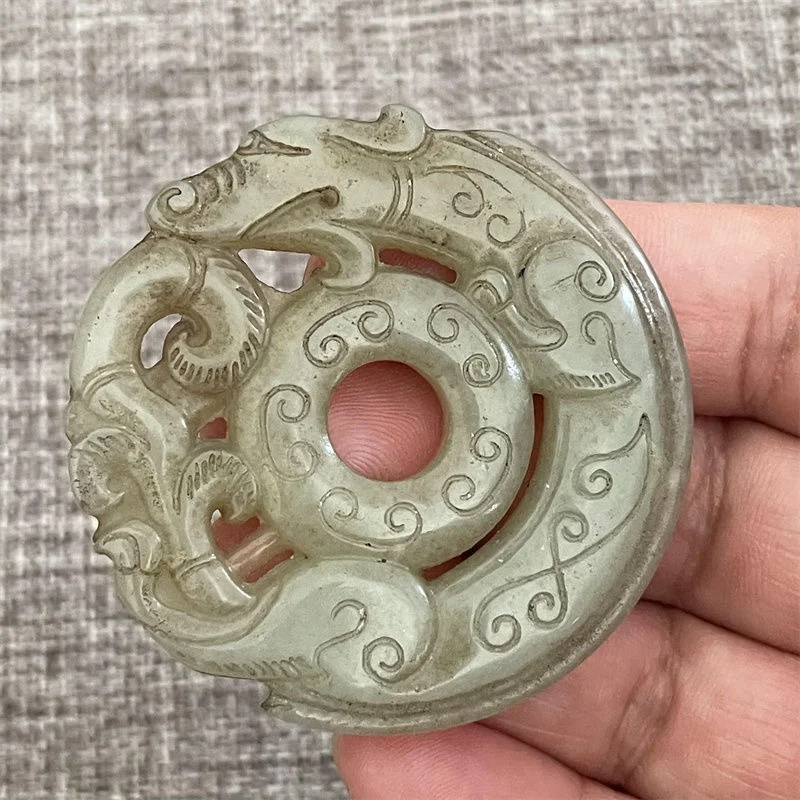 Старые предметы: защитные Штаты Гао Лао сяюй двусторонняя тонкая резьба