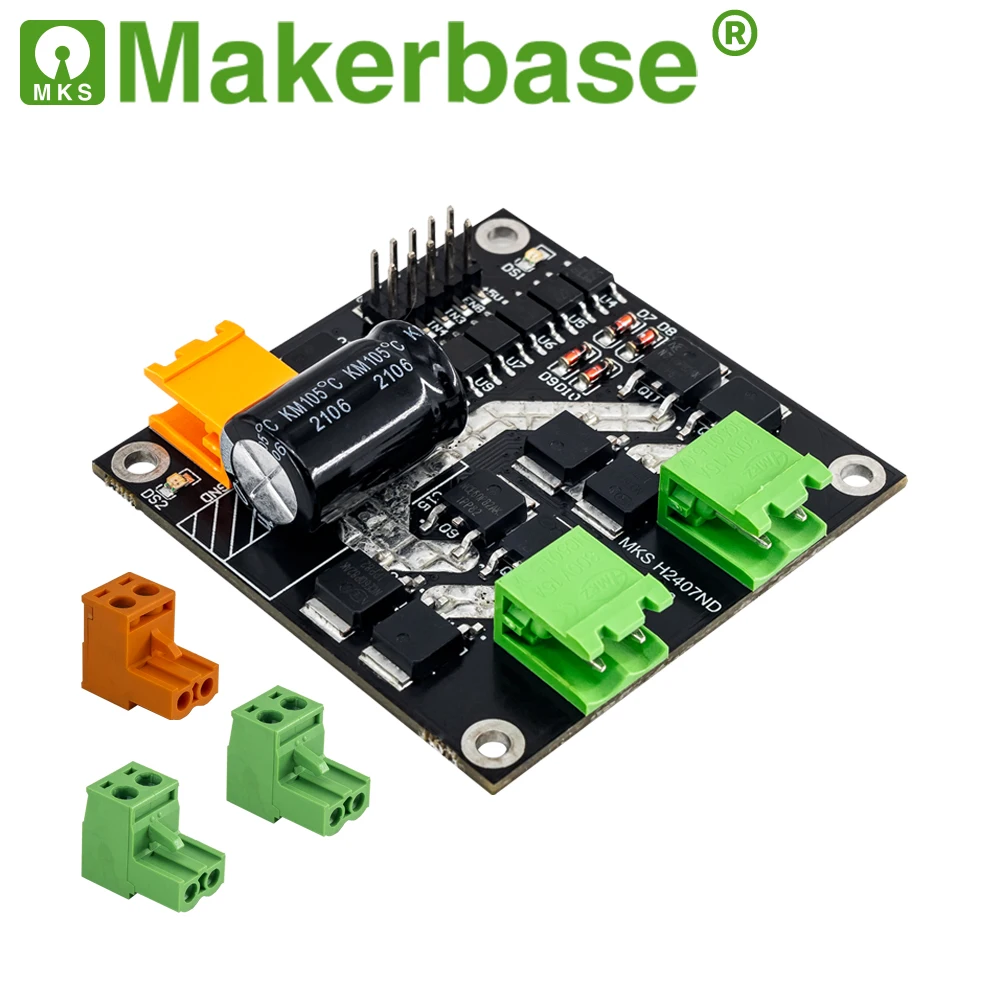 Makerbase H2407ND 24 В/7A 160 Вт двойная плата привода двигателя постоянного тока H Мост L298