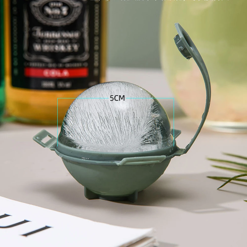 

10pcs Round 5CM Ball Ice Cube Mold Ice Cream Maker Plastic Ice Mould Whiskey Ice Tray for Party Bar Kitchen Gadget Accessories