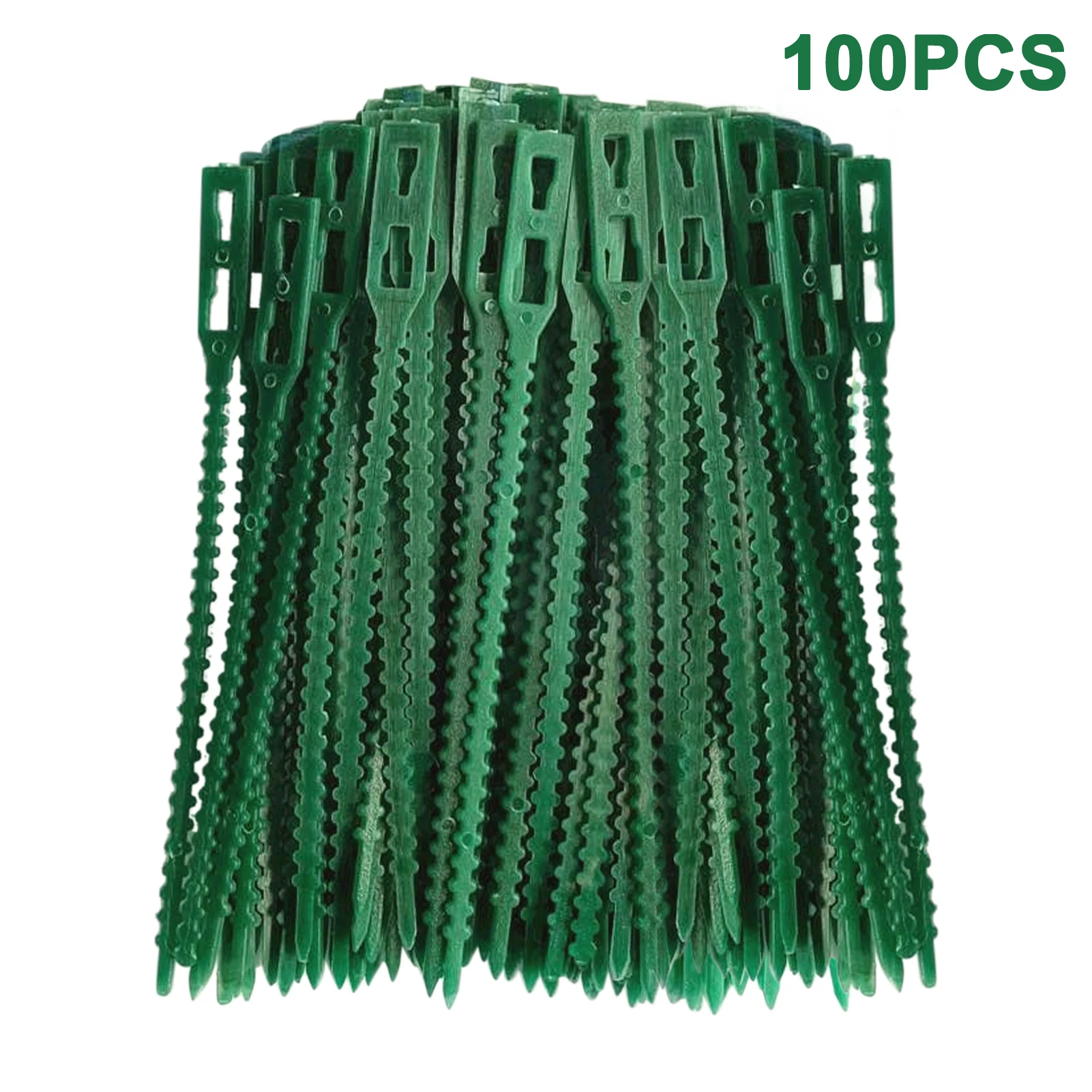 

Support Shrubs Adjustable Plant Ties Lightweight Garden Tool Reusable Multifunctional Green Plastic Fastener For Vine Sturdy