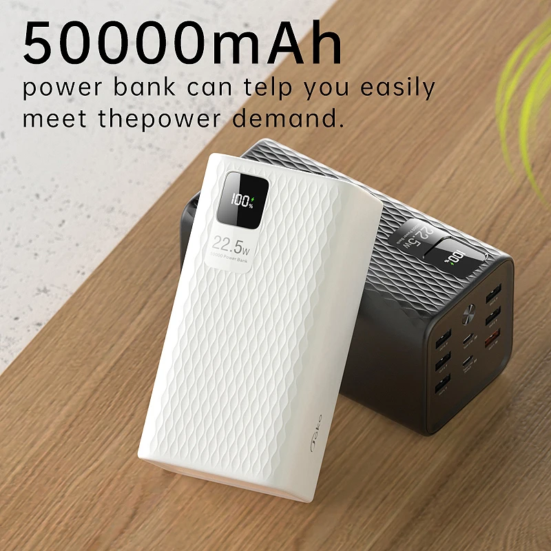 Фото 50000 мАч Power Bank PD 20 Вт Быстрая зарядка 22,5 Вт QC Powerbank Поддержка FCP AFC VOOC 22,5 Портативный PoverBank для Oppo Oneplus №1