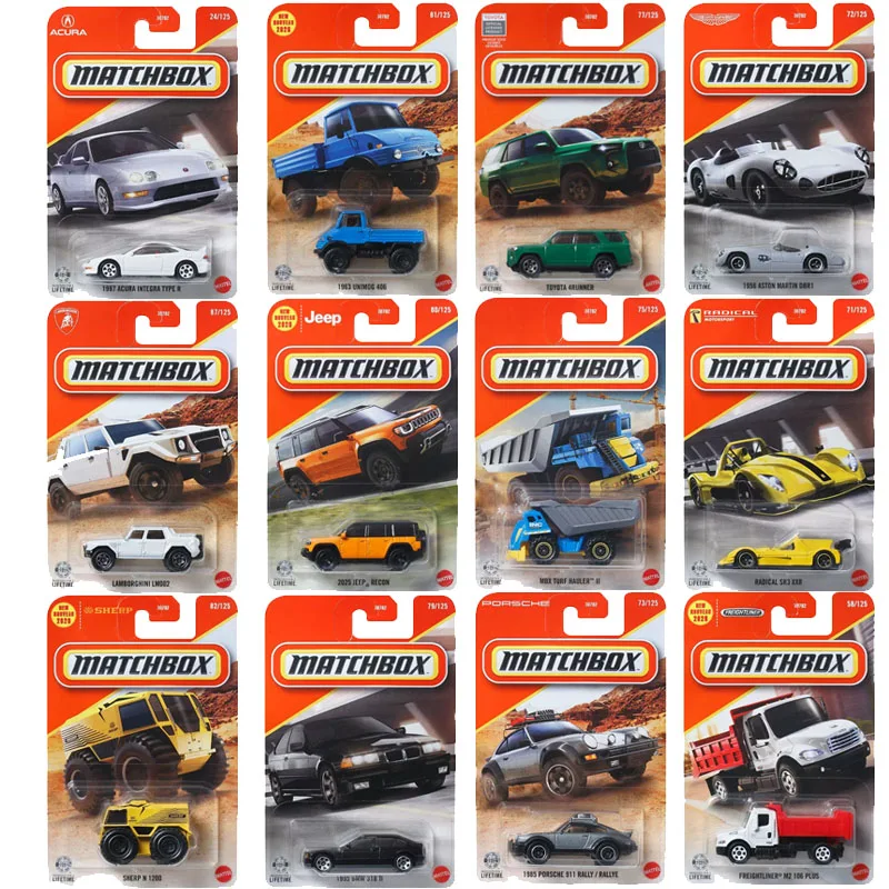 Фото 26H Matchbox Car Toys Lifetime 1/64 Diecast Acura Integra Type R Jeep Recon Sherp N 1200 Freightliner M2 106 Моделей Автомобилей Подарок №1