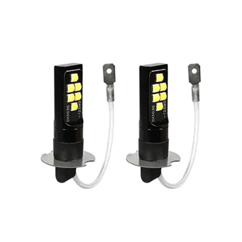 2 шт. 12 Вт светодиодные лампы для фар H11 881 9005 9006 12SMD 3030 светодио дный высокой мощности для автомобиля Прямая