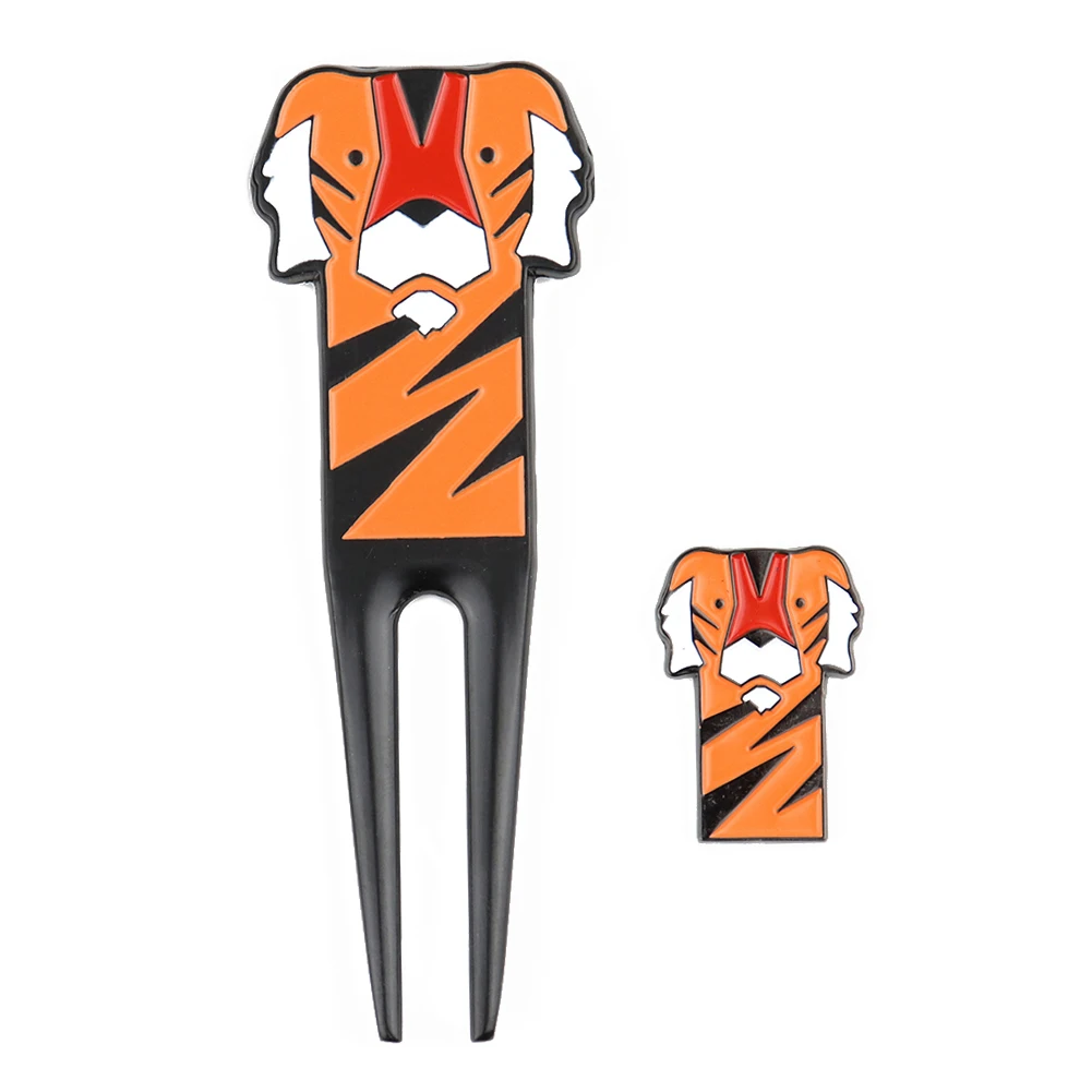 

Инструмент для ремонта Гольф Divot, вилка для гольфа из цинкового сплава С Рисунком Тигра для мальчиков и девочек, подарок, аксессуары для спор...