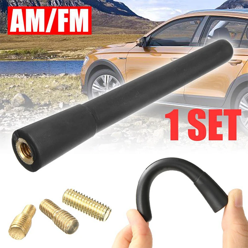 Universal Car Antenna, Small Short Car Aerial, Mini Car Radio Accessories, Fm/am  Pure Copper Antenna Radio