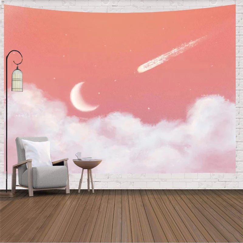 Кружевное настенное украшение в виде облака для спальни гостиной покрывало с