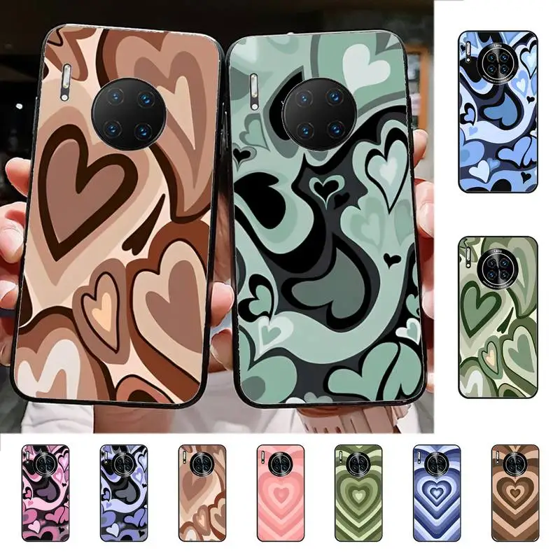 

Love Heart Phone Case for Huawei Mate 20 10 9 40 30 lite pro X Nova 2 3i 7se