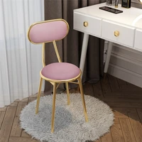 nordic ins makeup stool home dining chair leisure chairs modern minimalist manicure dressing stool backrest chairs silla chaise