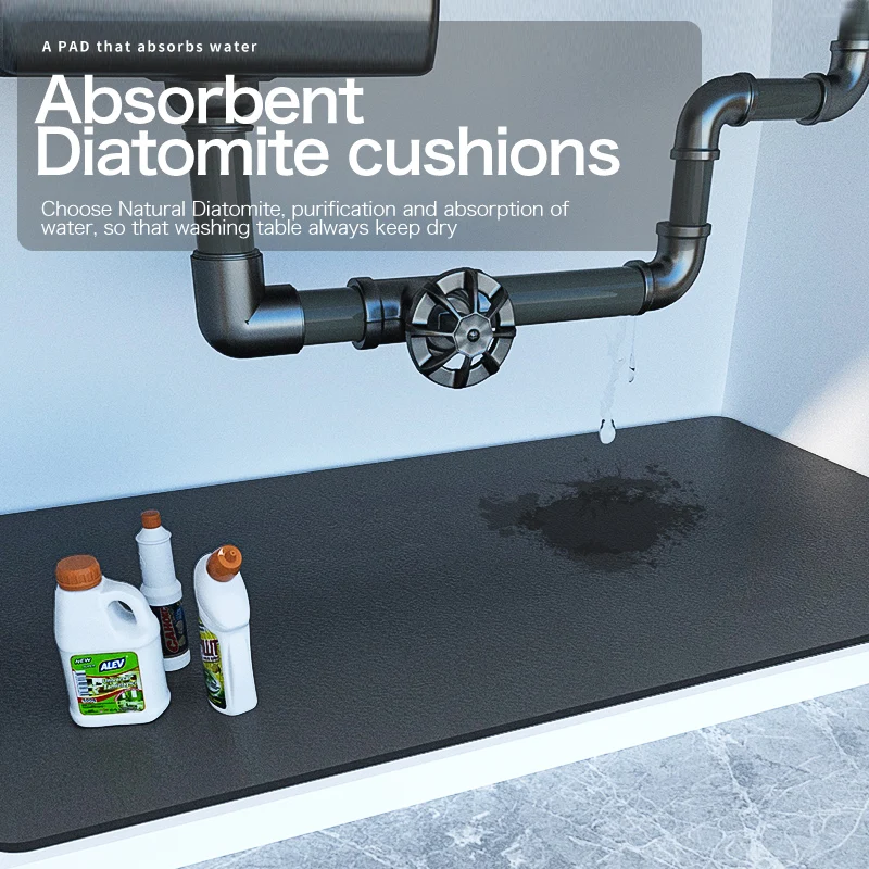 

Kitchen cupboard suction pad balcony wash basin suction pad under sink diatom mud suction pad Countertop pad