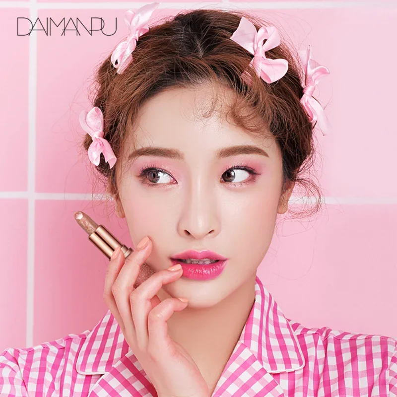 Блестящая губная помада с изменением цвета водостойкая долговечная увлажняющая