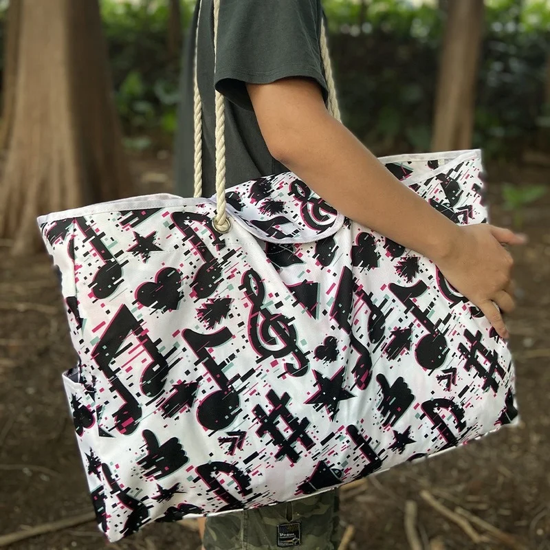 

2022 Women Fashion Shopping Bag Large Beach Handbag With Pockets For Gym Swim Travel Storage Bag Tote Bag Waterproof Pool Bag